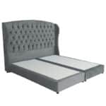 منهاتن | هيكل سرير من المخمل - ديباج