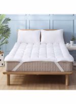 لباد مرتبة من المايكروفايبر 8 سم بحشوة مايكروفايبر وزاويا مطاط