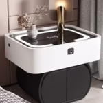 كمودينه | طاولة جانبية للسرير بنظام ليد وشاحن لاسلكي - بيج