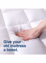 ⁦لباد مرتبة من المايكروفايبر 8 سم بحشوة مايكروفايبر وزاويا مطاط⁩ - الصورة ⁦4⁩